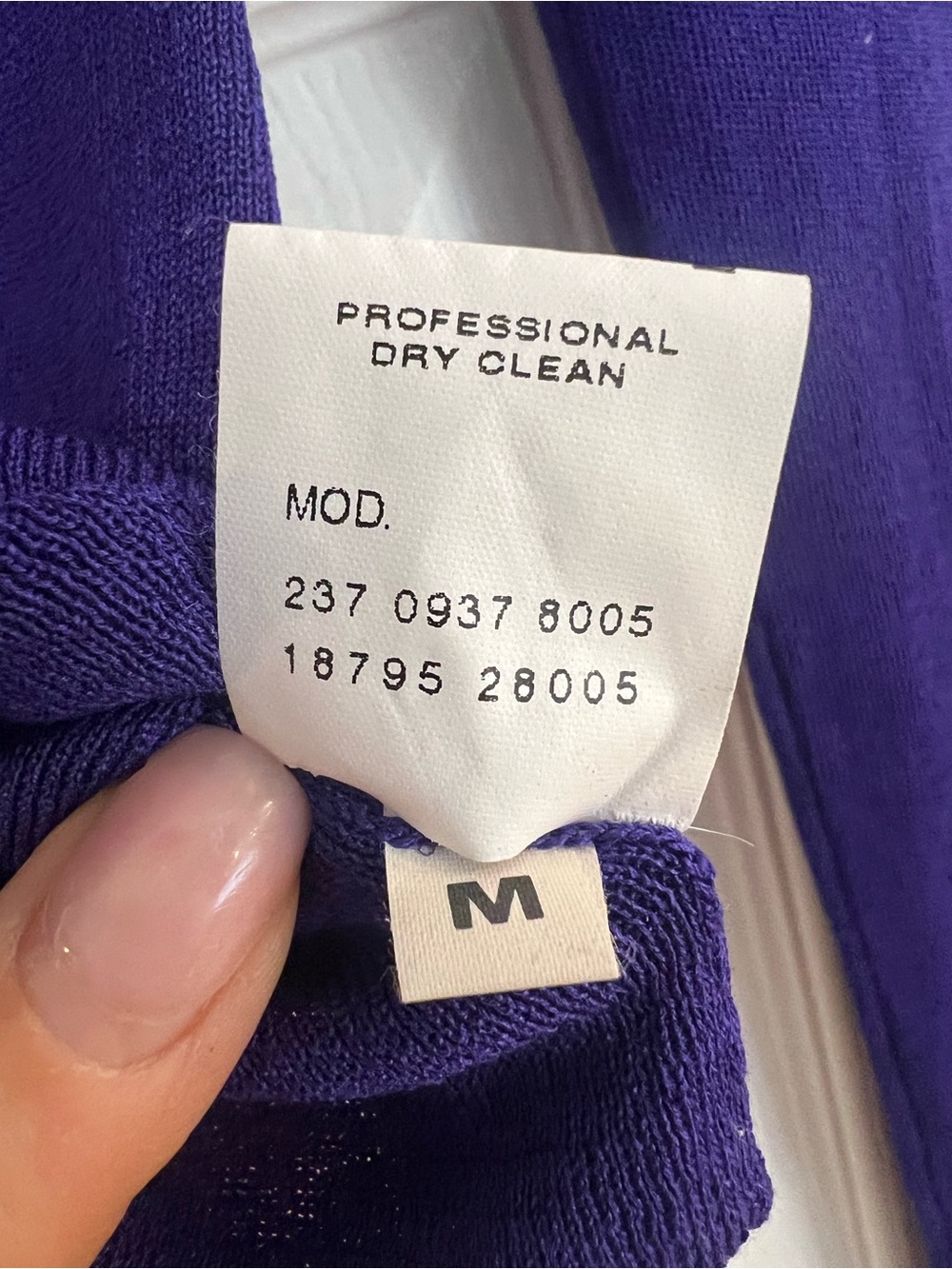 Y2K Vintage Gucci Early 2000’s  Women’s Purple V-Neck 100% Silk Long Sleeve Top - Picture 5 of 8